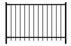 SECTION URBAIN ORNEMENTALE EN ACIER RAIL 1''