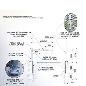 Commercial swing gate