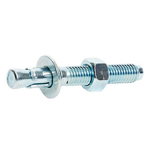 Galvanized bolt with nut