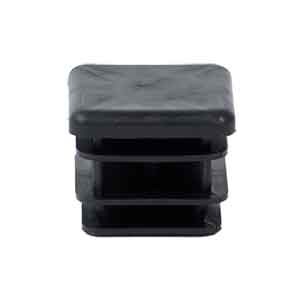 Black plastic door cap