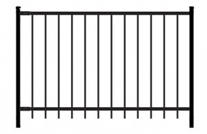 SECTION CASTEL ORNEMENTALE EN ACIER RAIL 1 1/2''