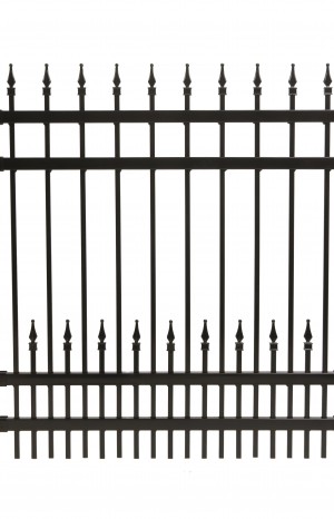 ORNAMENTAL SECTION IN STEEL CLASSIC MODEL RAIL 1 1/2'' DOG FENCE
