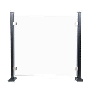 GLASS 6MM -TEMPERED GLASS ON BRACKET