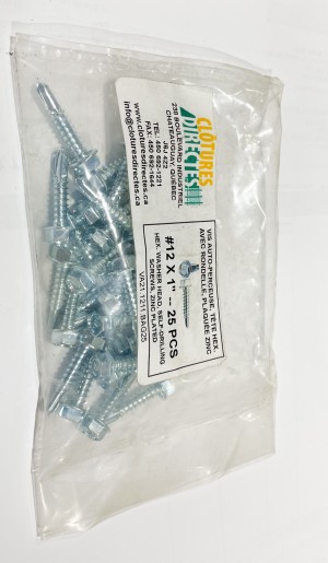 Metal screw 12 – 14’’ x 1’’ (pkg 25)